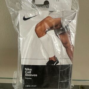 Nike Dri-FIT White Calf Sleeves
